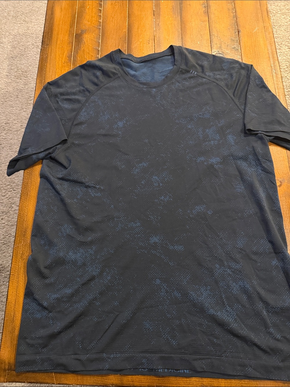 lululemon athletica Black Heathered Performance Tee